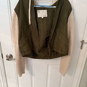 Pilcro / anthropology Olive Green and Beige Jacket